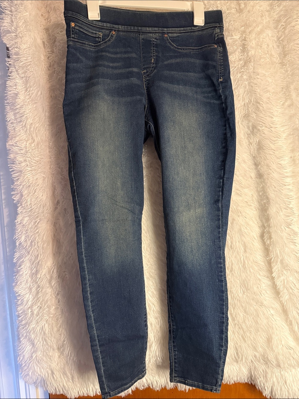 Signature by Levi Strauss Dark Blue Skinny Jeans- Pull on